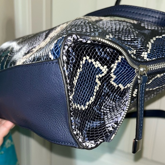 Vince Camuto Snake Embossed Leather Tote -Emely BLUE MULTI - Picture 15 of 16